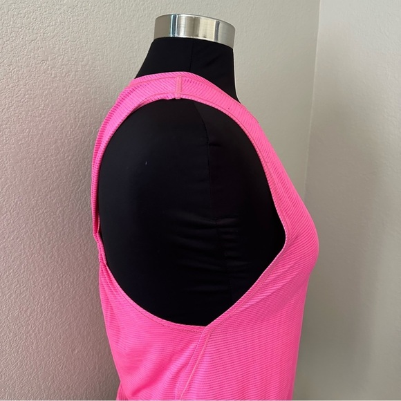 Lululemon In A Cinch Tank Top Heathered Neon Pink Size 8 - Picture 9 of 13